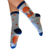 powder-highland-cow-ankle-socks