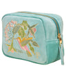 Powder Hummingbird Aqua Velvet Make Up Bag