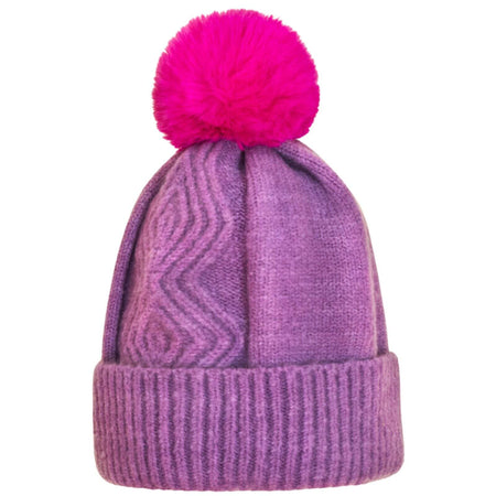 Powder Ingrid Bobble Hat - Grape