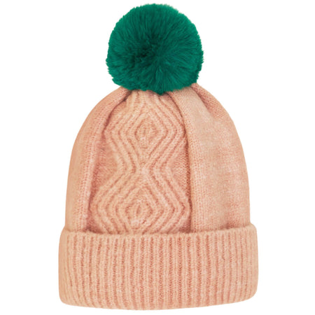 Powder Ingrid Bobble Hat - Petal