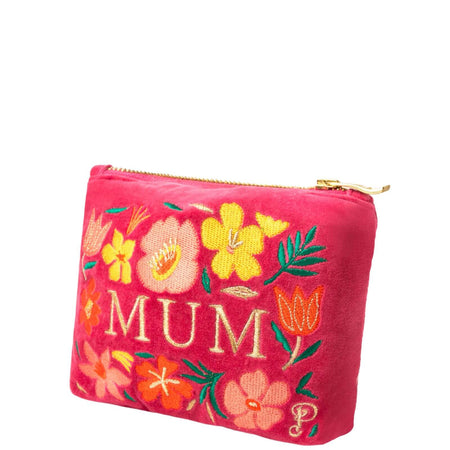 Powder Lovely Mum Pink Velvet Mini Pouch/Purse