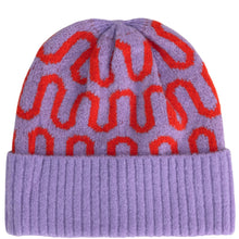 Powder Luna Knitted Beanie Hat - Lilac