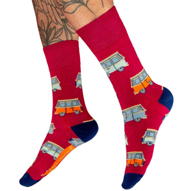 powder-mens-vintage-van-socks-red