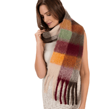 ladies checked scarf
