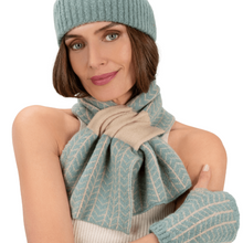 Powder Niamh Knitted Loop Through Neck Scarf - Pale Blue