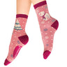 Powder North Pole Bear Ankle Socks - Ice