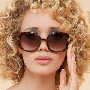 Powder Paige Sunglasses - Mahogany