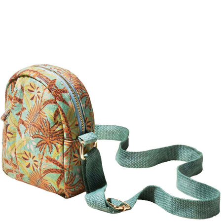 Powder Patterned Palms Crossbody Bag