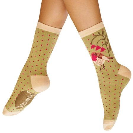 Powder Rosy Robin Ankle Socks