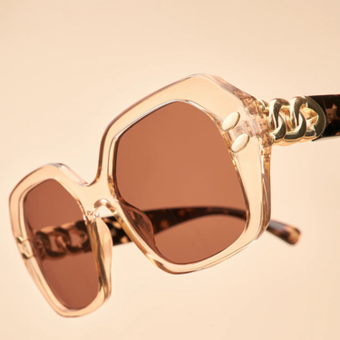 Powder Rylee Luxe Sunglasses - Nude/Tortoiseshell