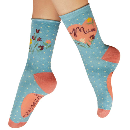 Powder Special Mum Ladies Ankle Socks - Denim