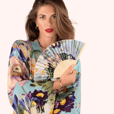 Powder Spring Flora Hand Fan