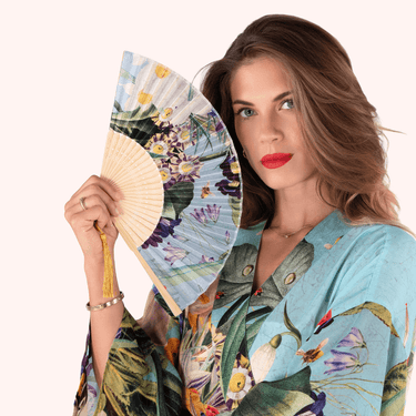 Powder Spring Flora Hand Fan