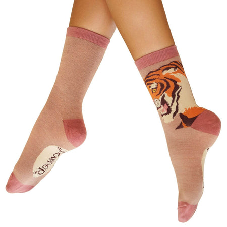 Powder Thrill Of The Tiger Ankle Socks