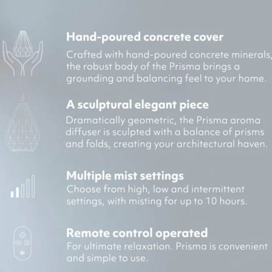 Prisma Concrete Grey Aroma Diffuser