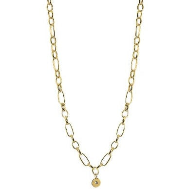Qudo Amoa Oval Link Necklace - Gold