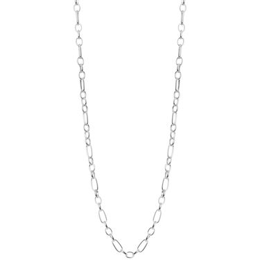 qudo-amoa-oval-link-plain-necklace-silver