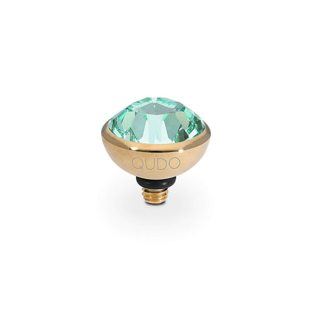 Qudo Bottone 10mm Gold Topper - Chrysolite