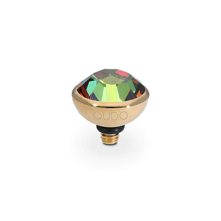 Qudo Bottone 10mm Gold Topper - Crystal Vitrail Medium