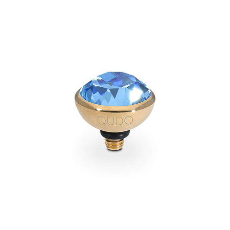 Qudo Bottone 10mm Gold Topper - Ice Blue