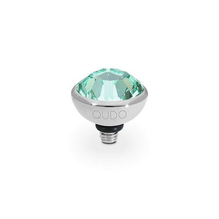 Qudo Bottone 10mm Silver Topper - Chrysolite