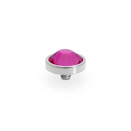 Qudo Canino 9mm Silver Topper - Fuchsia