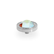 Qudo Canino Deluxe 10.5mm Silver Topper - Crystal Aurora Boreale