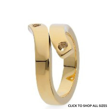 Qudo Due Ring Band - Gold