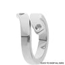 Qudo Due Ring Band - Silver