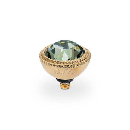 Qudo Fabero 11mm Gold Topper - Black Diamond