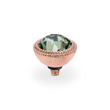 Qudo Bottone 10mm Gold Topper - Black Diamond