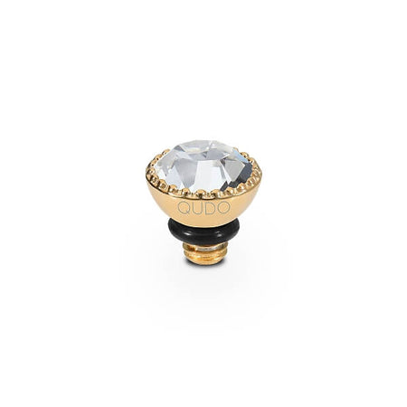 Qudo Ghiare 5mm Gold Topper - Clear Crystal