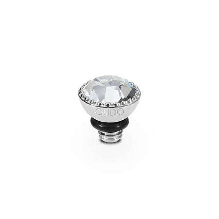 Qudo Ghiare 5mm Silver Topper - Clear Crystal