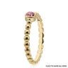 Qudo Matino Deluxe Gold Ring - Light Rose