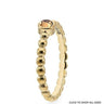 Qudo Matino Deluxe Gold Ring - Light smoked Topaz