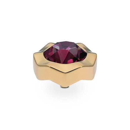 Qudo Nemoli 13mm Gold Topper - Amethyst