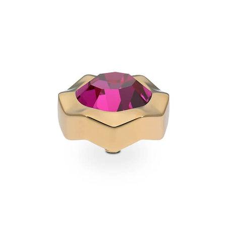 Qudo Nemoli 13mm Gold Topper - Fuchsia