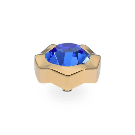 Qudo Nemoli 13mm Gold Topper - Sapphire