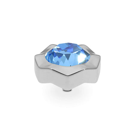 Qudo Nemoli 13mm Silver Topper - Ice Blue