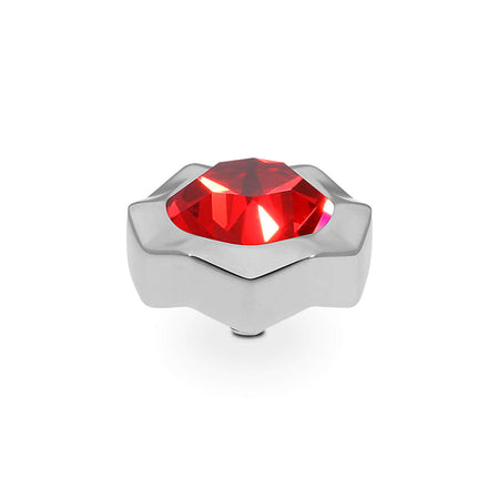 Qudo Nemoli 13mm Silver Topper - Scarlet