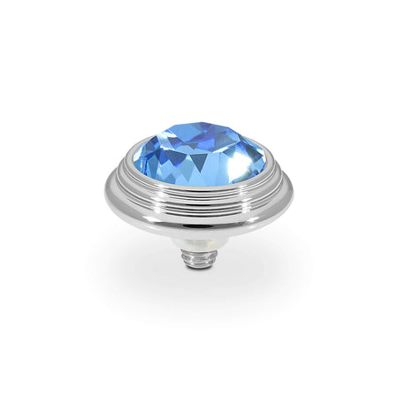 Qudo Oroli 13mm Silver Topper - Ice Blue