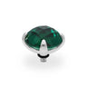 Qudo Seano 13mm Silver Topper - Emerald