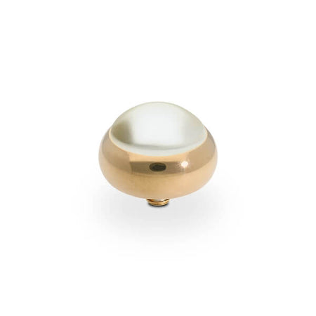 Qudo Sesto 10mm Gold Topper - Cream Pearl