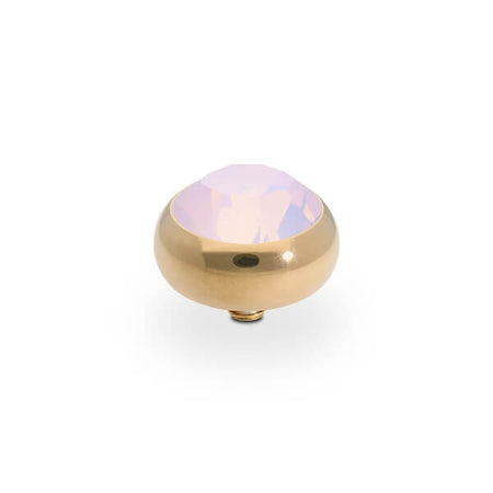 Qudo Sesto 10mm Gold Topper - Rose Opal