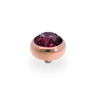 Qudo Sesto 10mm Rose Gold Topper - Amethyst