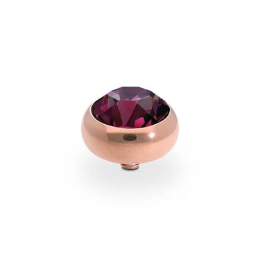 Qudo Sesto 10mm Rose Gold Topper - Amethyst
