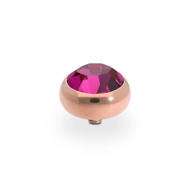 Qudo Sesto 10mm Rose Gold Topper - Fuchsia