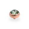 Qudo Sesto 10mm Rose Gold Topper - Black Diamond