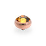 Qudo Sesto 10mm Rose Gold Topper - Light Amber