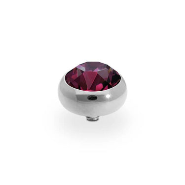 Qudo Sesto 10mm Silver Topper - Amethyst